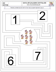 okul öncesi çizgi çalışma sayfaları